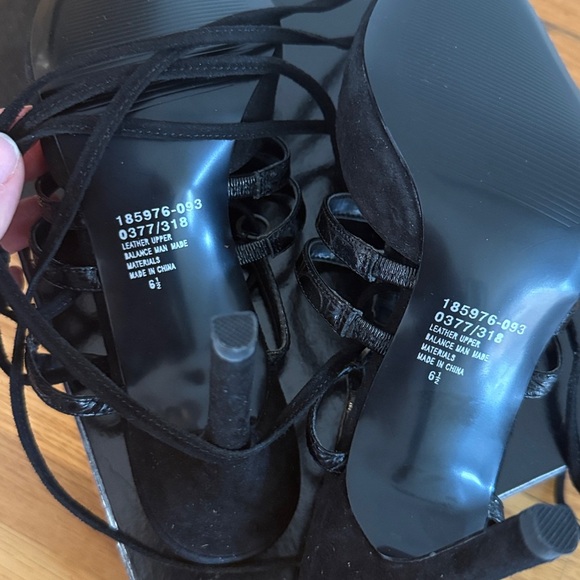 Colin Stuart vintage 2005 black suede strappy legwrap  size 6.5 - Picture 4 of 5